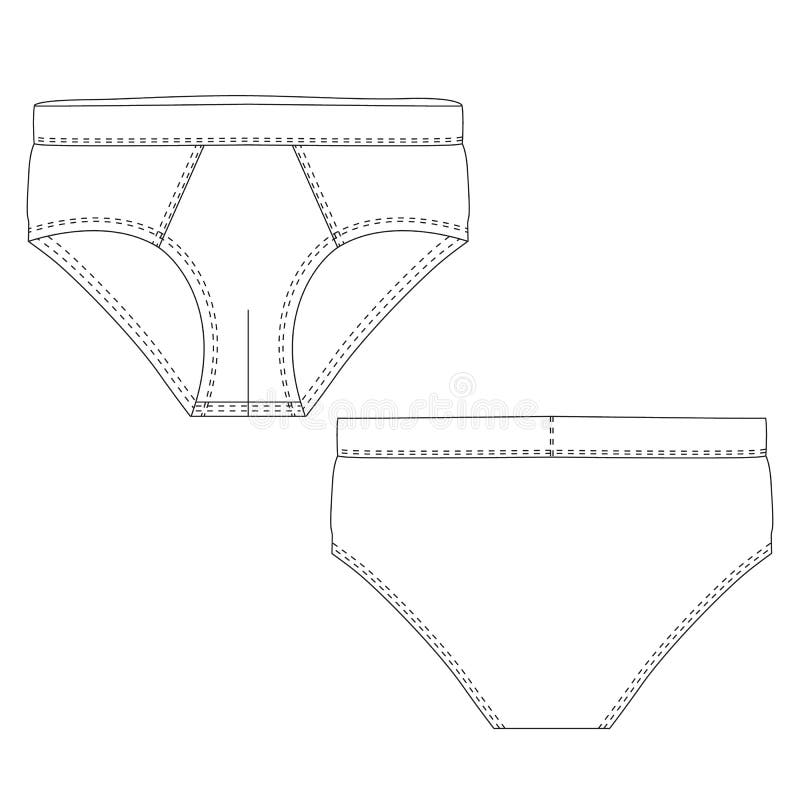 Blank male underwear Royalty Free Vector Image