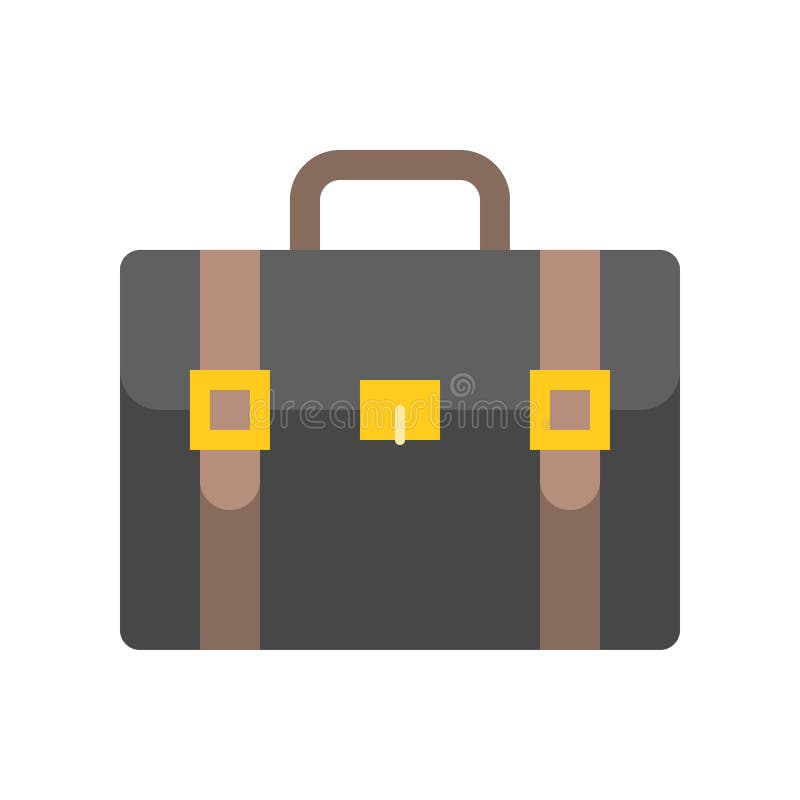 Briefcase vector icon, business and education concept