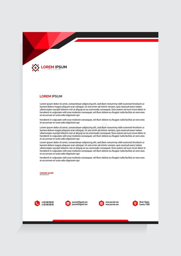 Letterhead Template Design Vector Illustration. Professional Looking and creative design. Letterhead Template Design Vector Illustration. Professional Looking and creative design.