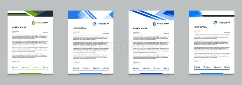 Letterhead Template Set for Stationary. Professional and modern letterhead. Easy to use. Letterhead Template Set for Stationary. Professional and modern letterhead. Easy to use.