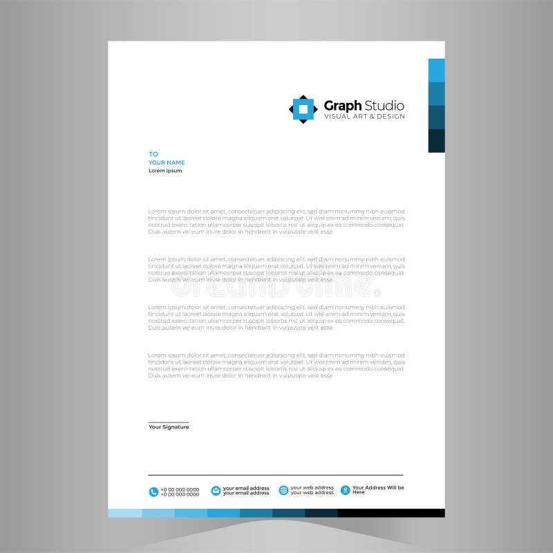 Letterhead Template design Vector illustration. Letterhead Template design Vector illustration