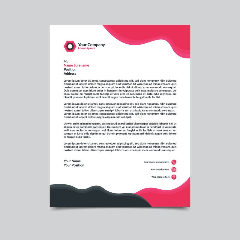 Letterhead template design vector illustration with silver background. Uses for web and print. Letterhead template design vector illustration with silver background. Uses for web and print