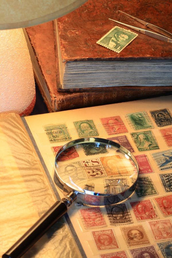 Briefmarke-Ansammlung stockbild Briefmarke-Ansammlung stockbild