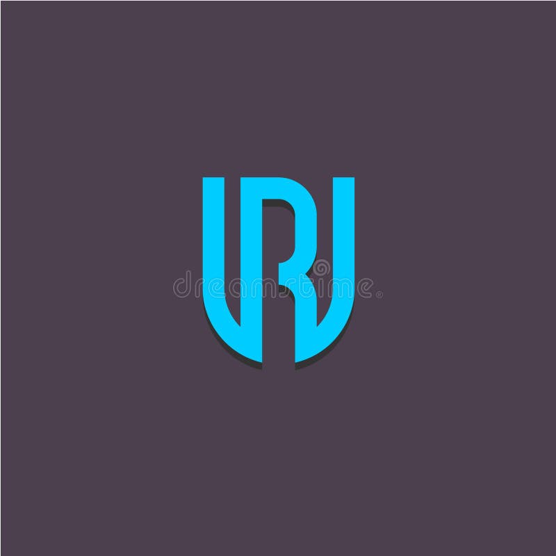 Brieven U en r-embleem vector illustratie Brieven U en r-embleem vector illustratie