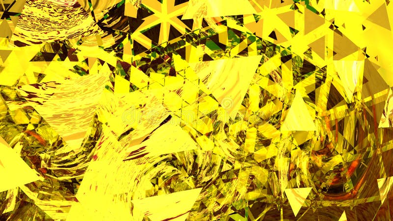 Bright abstract background in yellow stock illustration