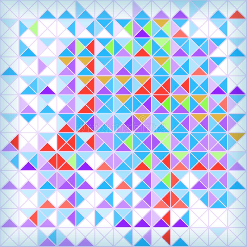 Bright abstract geometrical mozaic background royalty free illustration