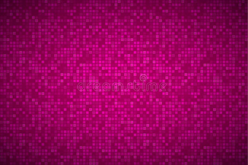Bright abstract mosaic pattern, brick texture, pink background vector illustration