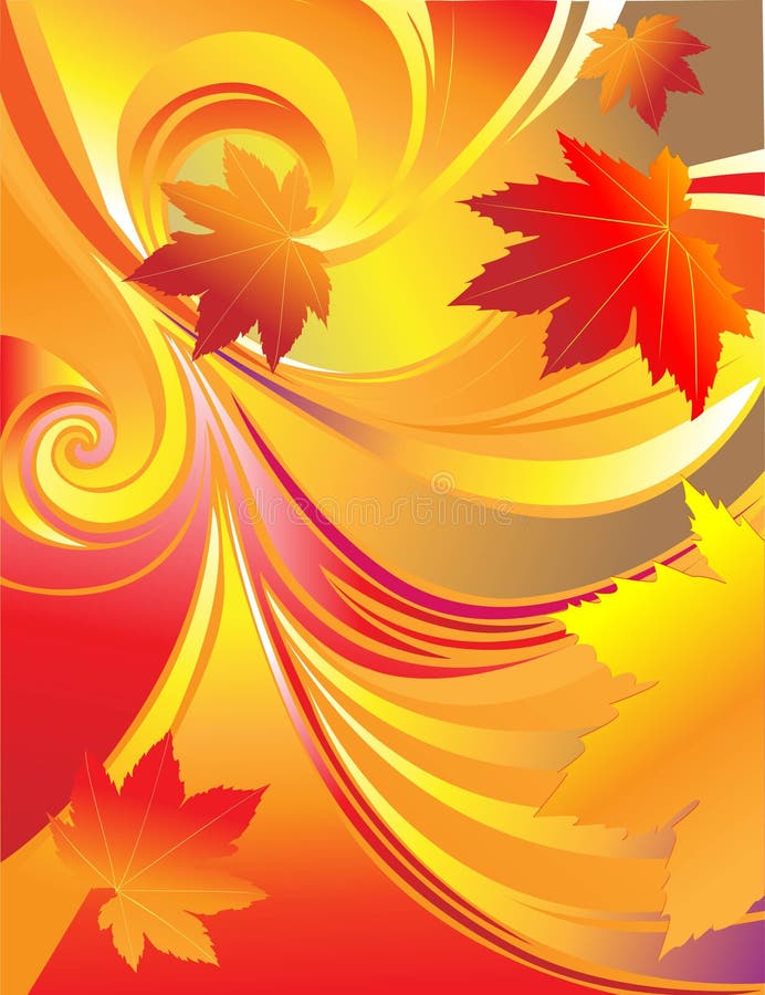 Bright autumn leaf background