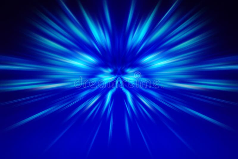Bright Blue Glow on a Black Background Stock Illustration