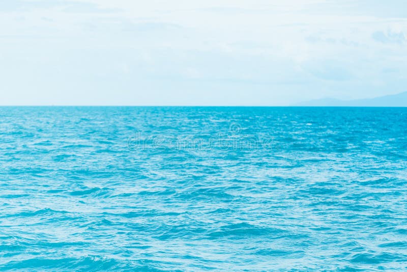 Bright Blue Ocean with Smooth Wave Background. Stock Image Image of
