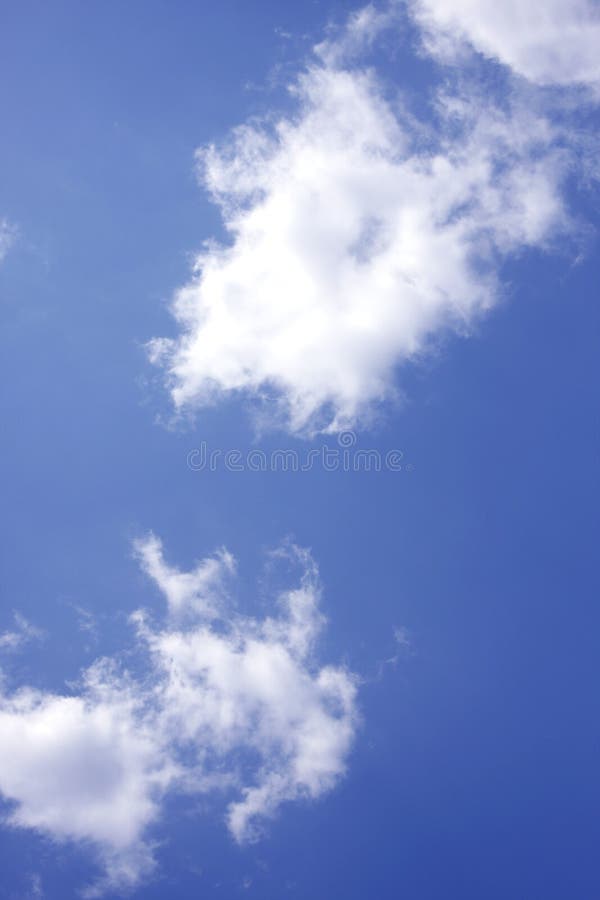 Bright blue sky background