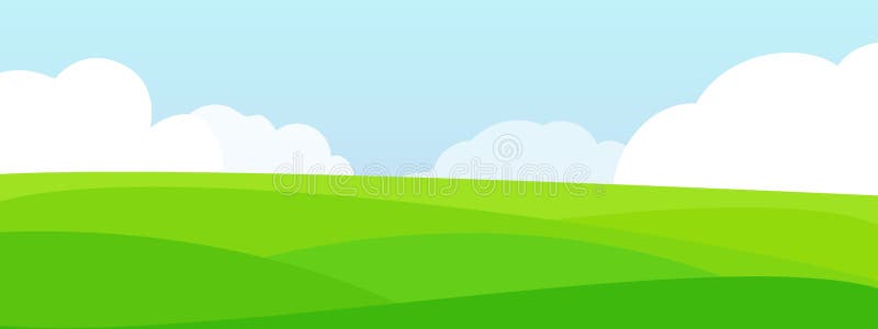 Green Grass and Blue Sky Cartoon Landscape. Stock Vector - Illustration of flat, lawn: 137394681 Green Grass and Blue Sky Cartoon Landscape. Stock Vector - Illustration of flat, lawn: 137394681
