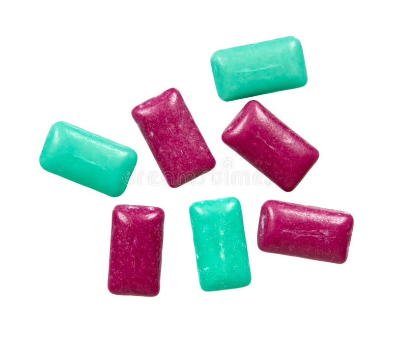 Bright Chewing Gum, Dental Bubblegum. Isolated Background Stock Image Image of dental