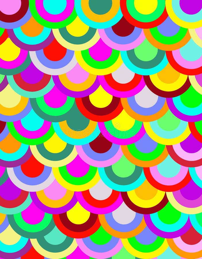 Bright circle pattern stock illustration