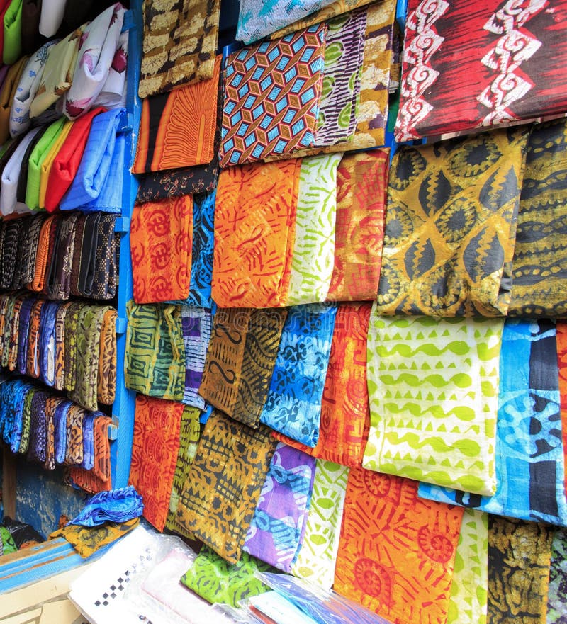 Bright cloth for sale at the market royalty free stock image Bright cloth for sale at the market royalty free stock image