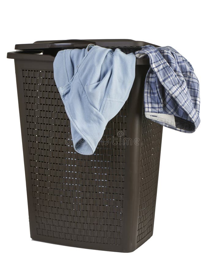 Bright Clothes in a Laundry Closed Basket Stock Image Image of cotton