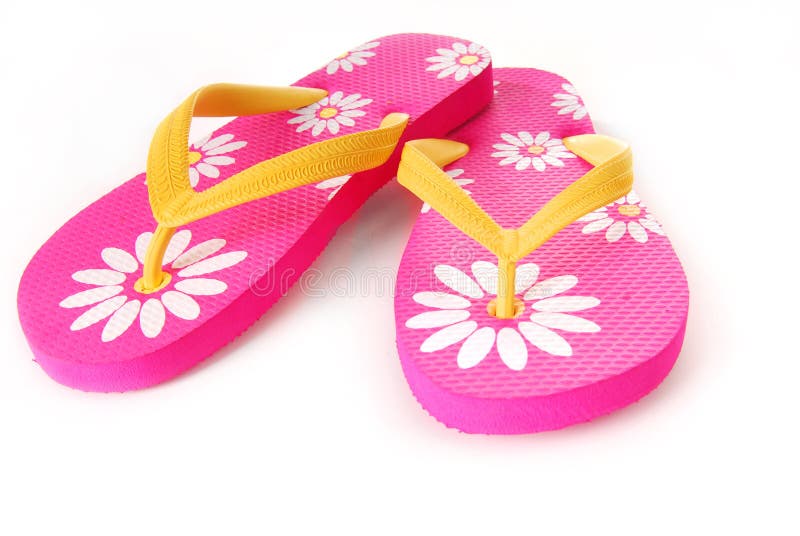 Bright Colored Flip Flops