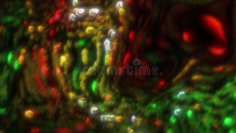 Bright colorful animation with shimmering curved lines. Motion. Abstract background with shimmering colorful patterns