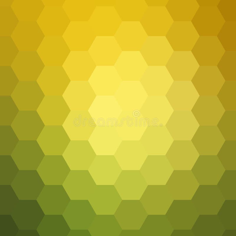 Bright colorful background in polygonal style. yellow, green, golden hexagon. eps 10