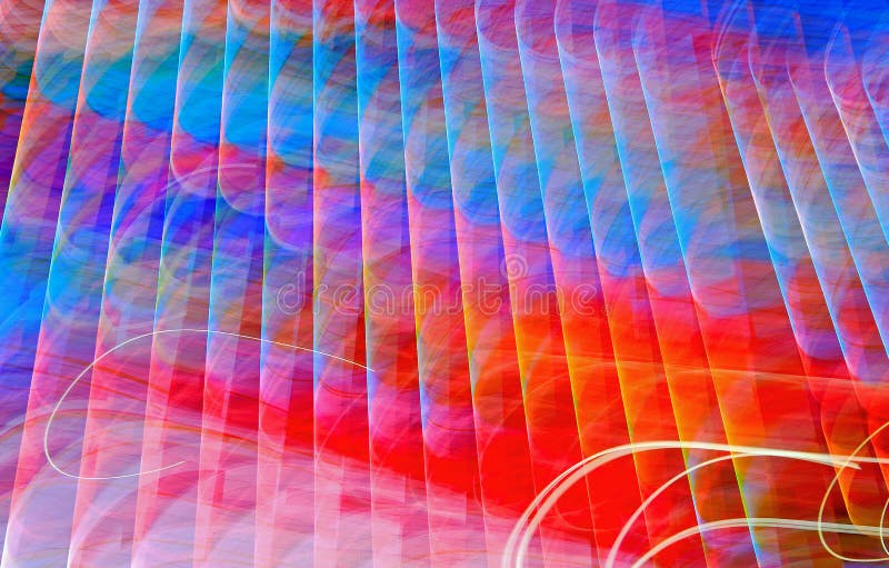 Blurred lighting effect in the colors of rainbow royalty free stock image