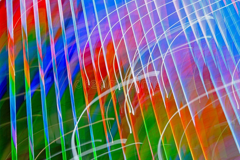 Blurred lighting effect in the colors of rainbow royalty free stock images