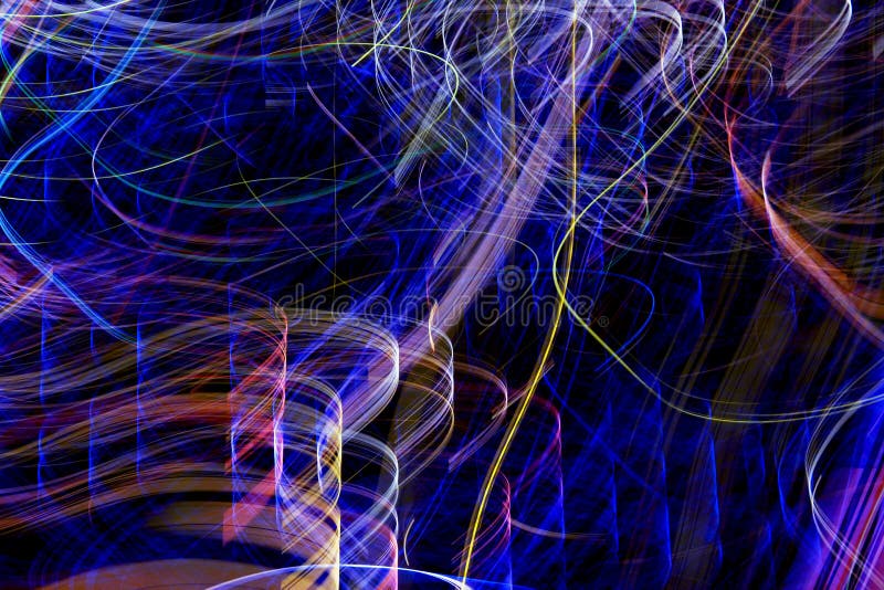 Blurred lighting effect in curves royalty free stock photo