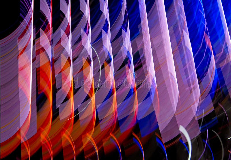 Blurred lighting effect in multiple colors royalty free stock image