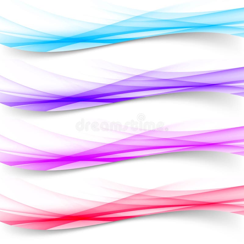 Bright colorful modern border swoosh headers vector illustration Bright colorful modern border swoosh headers vector illustration