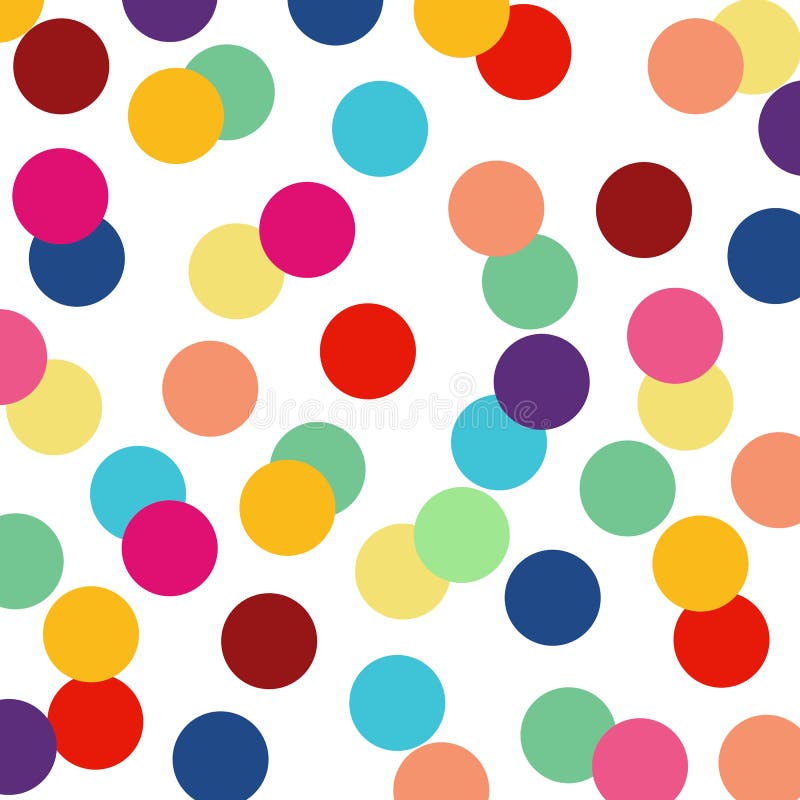 Colorful polka dot pattern stock image. Image of turquoise - 57240801