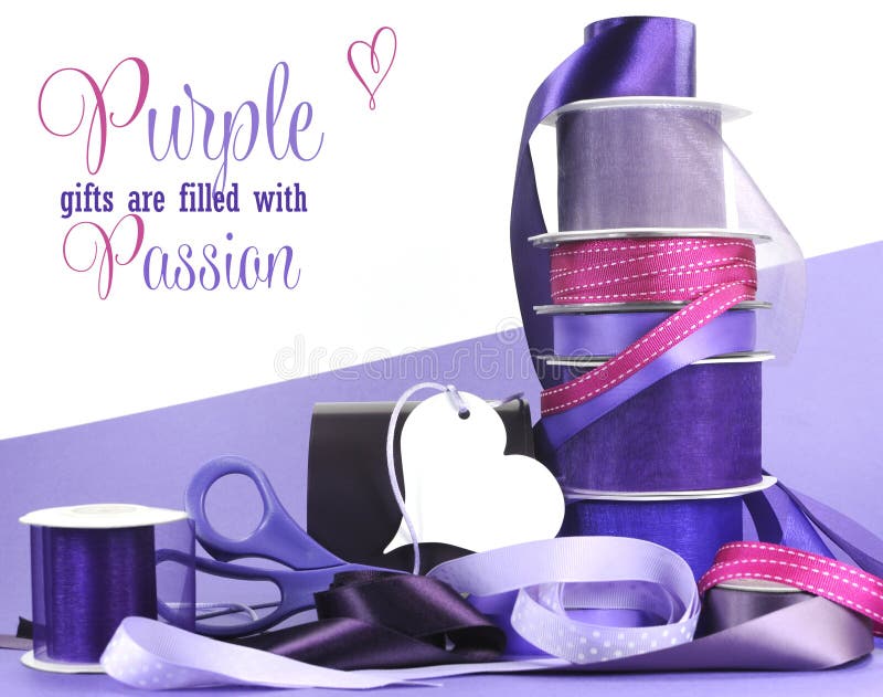 Bright colorful purple theme gift wrapping royalty free stock image Bright colorful purple theme gift wrapping royalty free stock image