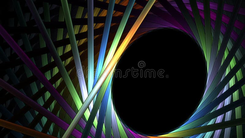Bright Colorful Sticks in Rotational Motion Over Black Background Stock  Footage - Video of decorative, line: 41150846