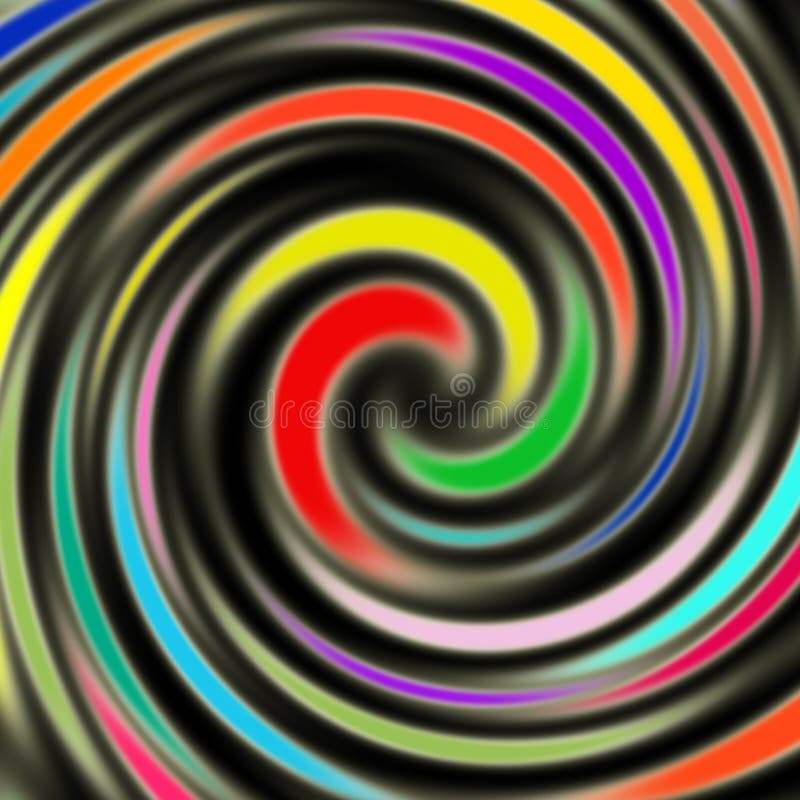 Bright Colorful Swirls vector illustration