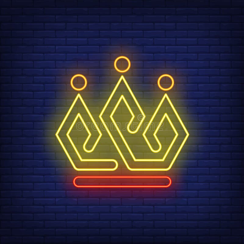 Crown Neon Icon. Elements Of Jewelry Set. Simple Icon For Websites, Web ...