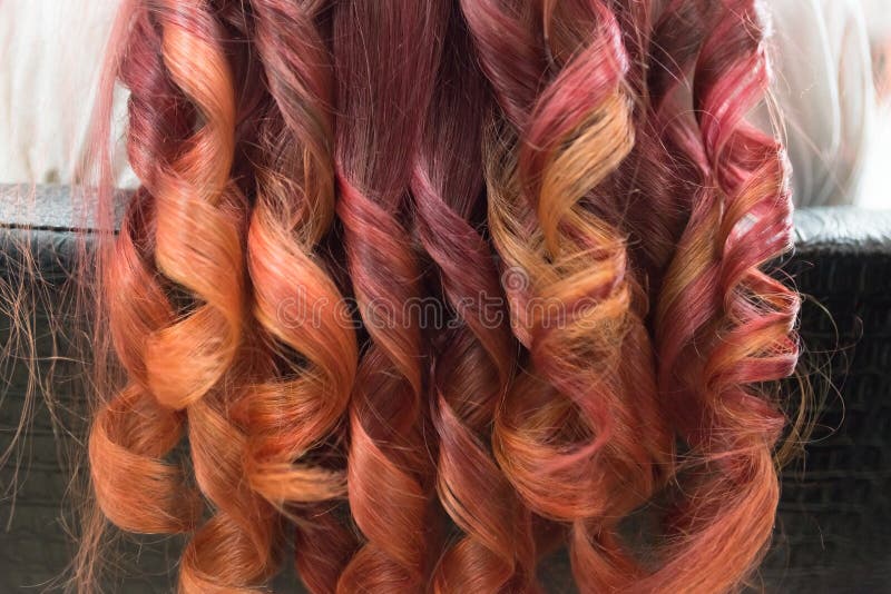 Bright Curly Locks of Long Hair with Glitter from Crimson To Red Stock Image - Image of client, beautiful: 141205543 Bright Curly Locks of Long Hair with Glitter from Crimson To Red Stock Image - Image of client, beautiful: 141205543