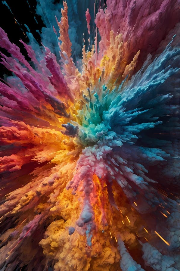 Bright Explosion in Cosmic Dust Galaxy in the Universe Cosmic