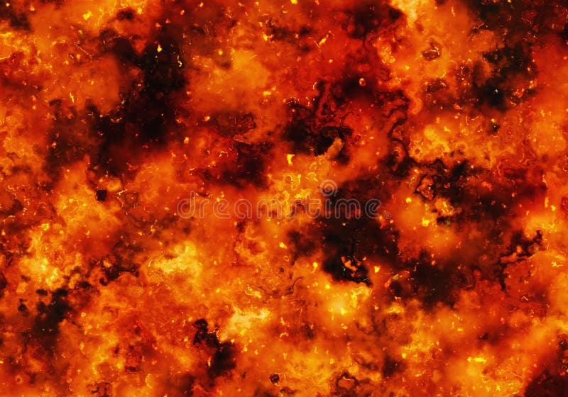 Bright explosion fire burning background vector illustration
