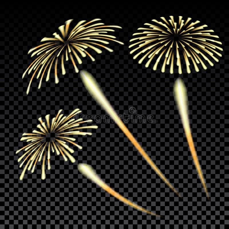 Bright fireworks in honor of the Feast on gradient background illustration vector illustration