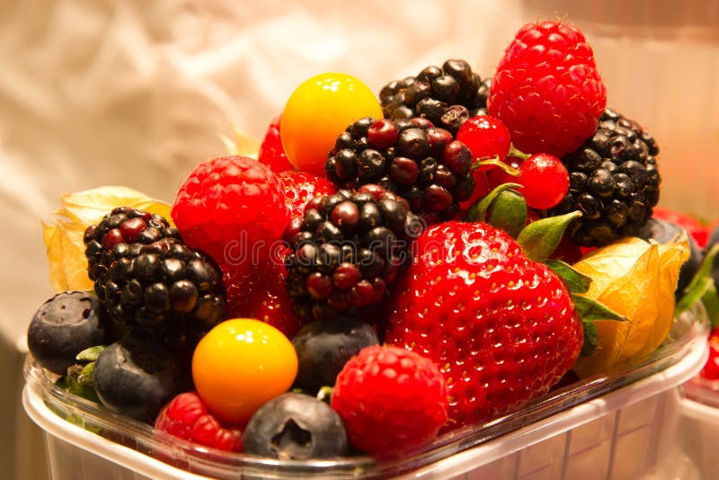 Bright Fresh Delicious Berries Stock Image Image of assorted, black
