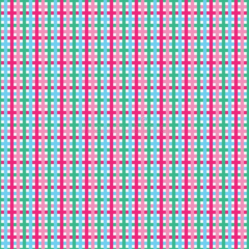 Bright geometric check seamless pattern. Gingham plaid all over print vector background. royalty free illustration Bright geometric check seamless pattern. Gingham plaid all over print vector background. royalty free illustration