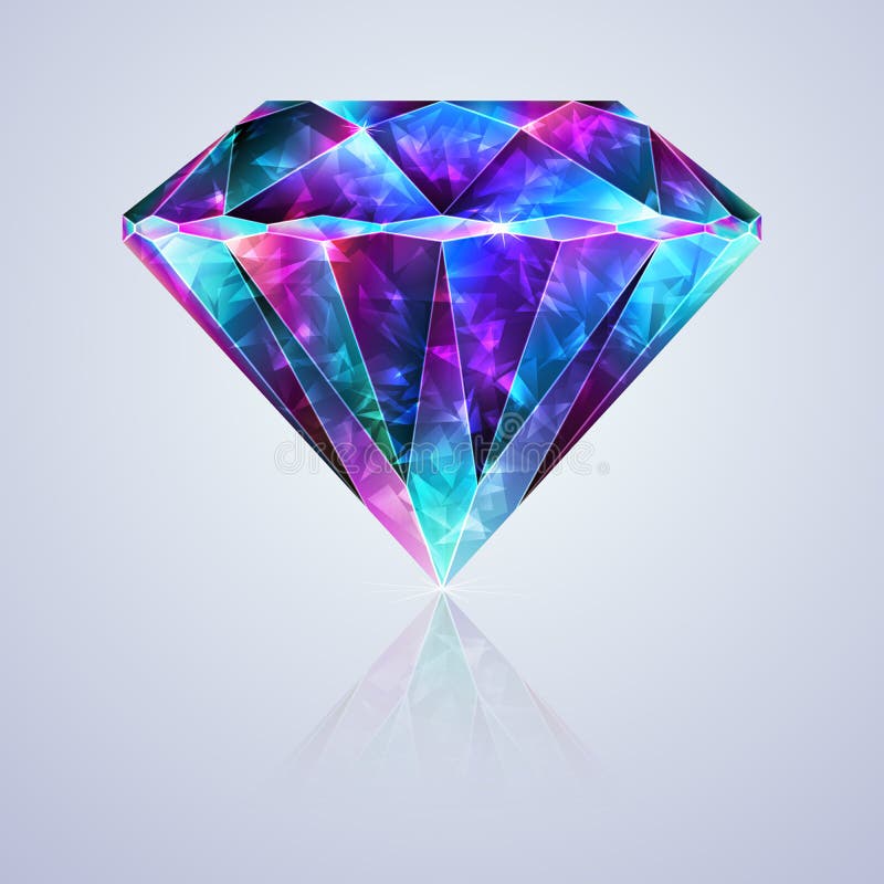 Bright Glossy Crystal Zirconium Gemstone royalty free illustration Bright Glossy Crystal Zirconium Gemstone royalty free illustration