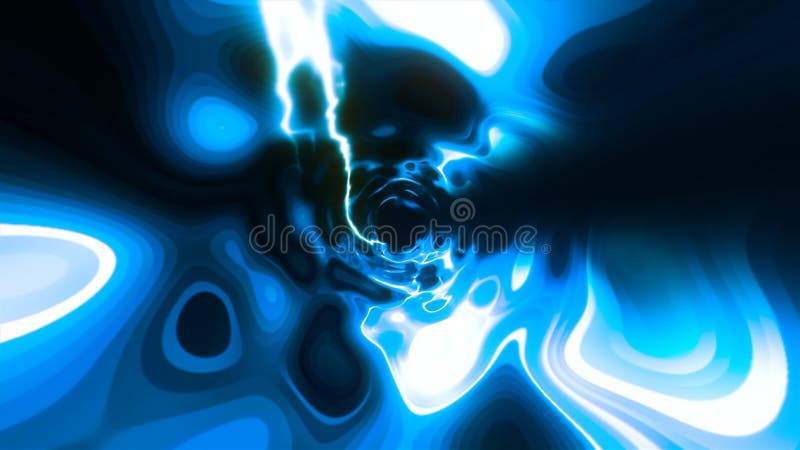 Bright glowing tunnel with plasma pattern. Motion. Rotating tunnel with shimmering neon plasma pattern. Bright glowing vector illustration