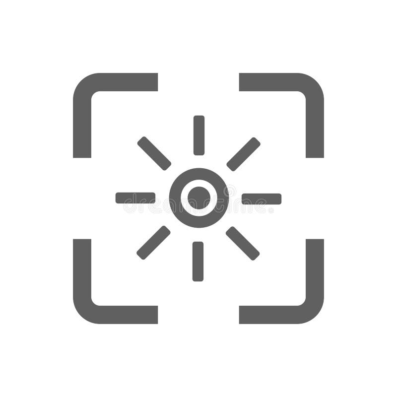 Brightness Icon Vector Art Illustration Stock Vector - Illustration of ...