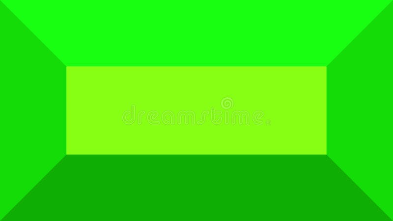 Bright green beveled picture frame light concept in motion with central green and yellow gradient copy or title space vector illustration