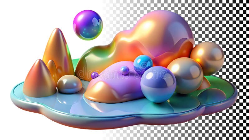 Green swirl, abstract shape and modern design png transparent image Generative AI vector illustration