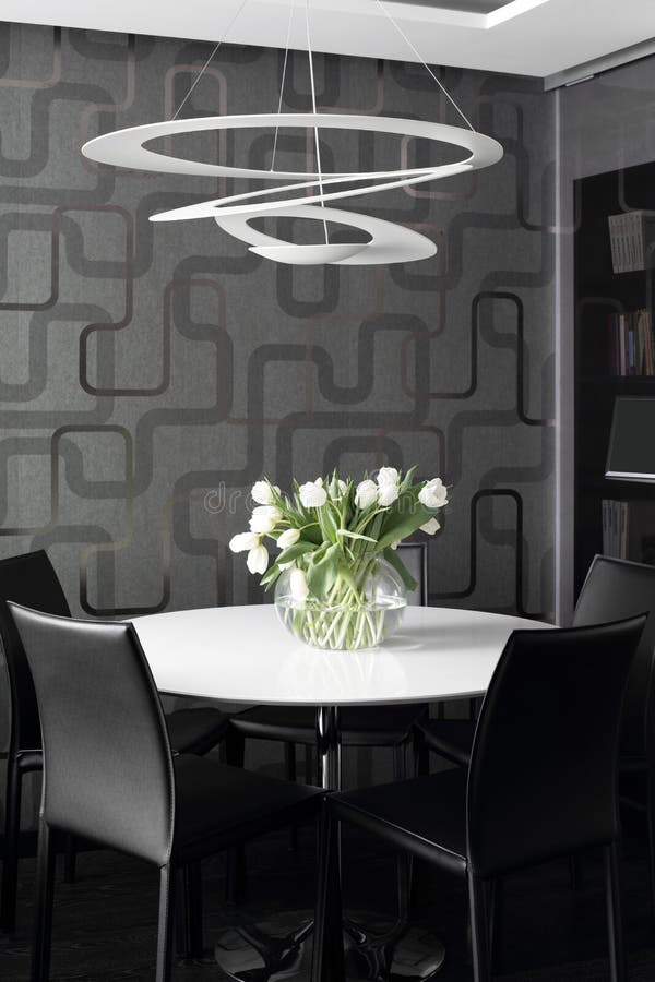 Bright interior of living room royalty free stock photo