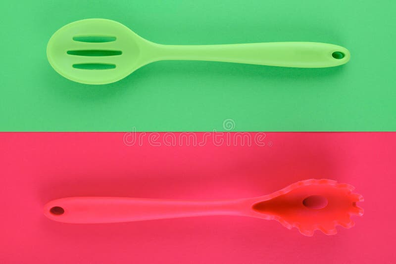 Download Bright Kitchen Utensils On Yellow And Pink Background Creative Idea Stock Photo Image Of Color Cook 157603316 Yellowimages Mockups