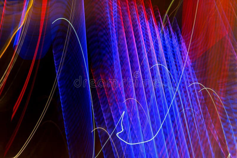Blurred lighting effect in changing colors royalty free stock photo