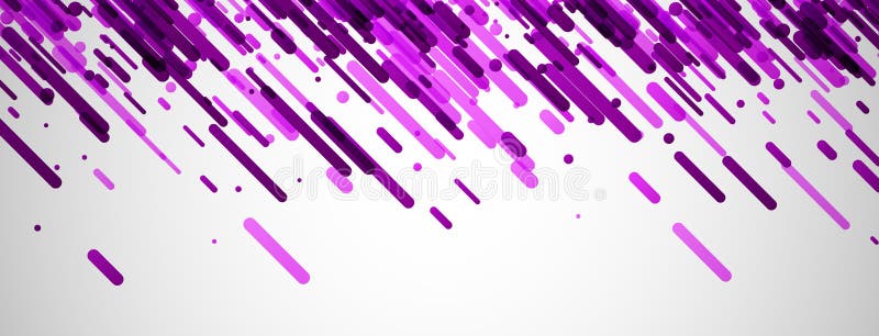 Lilac abstract banner on white. stock illustration