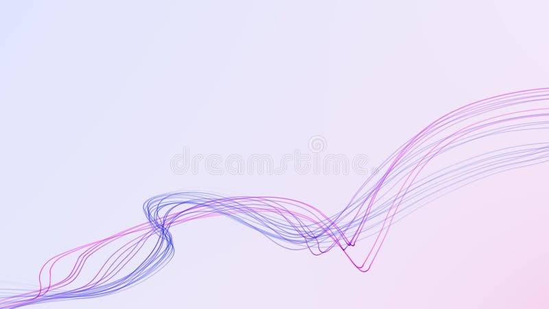 Bright minimalistic waves with purple, pink and blue gradient light, smooth flowing digital motion and soft glow, abstract stock illustration