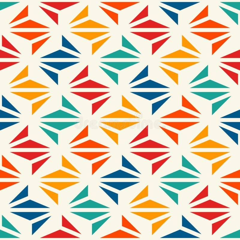 Geometric modern print. Contemporary abstract background with repeated triangles. Seamless pattern with origami forms vector illustration Geometric modern print. Contemporary abstract background with repeated triangles. Seamless pattern with origami forms vector illustration
